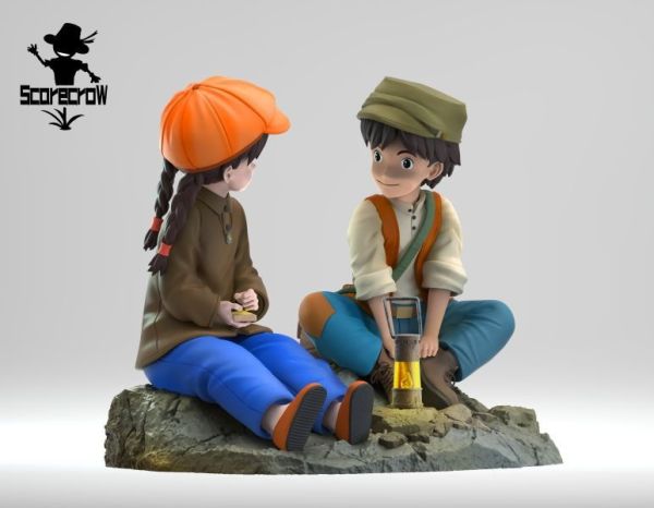 【預購】稻草人 油燈旁的希達與巴魯 天空之城 宮崎駿 吉卜力 心蹤,shinzou,GK,雕像,公仔,玩具,模型,一番賞,GK模型,GK雕像