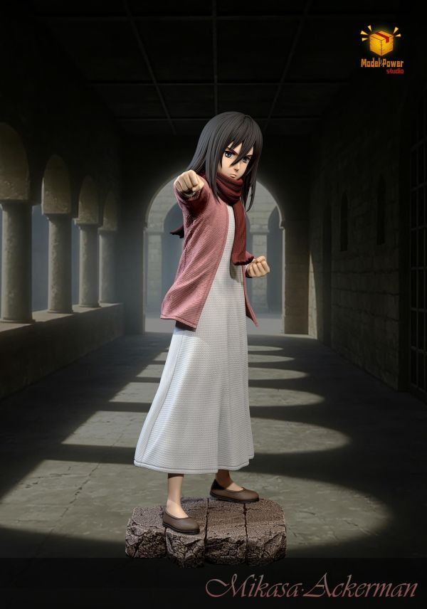 【預購】Model Power 擊拳三笠 米卡莎 進擊的巨人 心蹤,shinzou,GK,雕像,公仔,玩具,模型,一番賞,GK模型,GK雕像