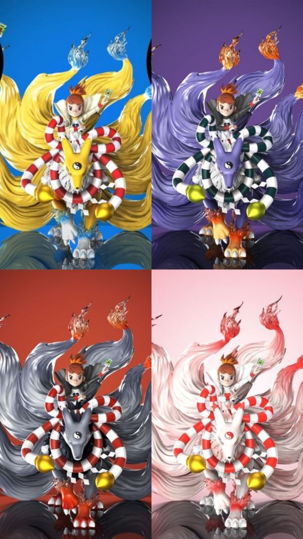 【預購】DMX 九尾狐 留姬 妖狐獸 數碼寶貝 心蹤,shinzou,GK,雕像,公仔,玩具,模型,一番賞,GK模型,GK雕像