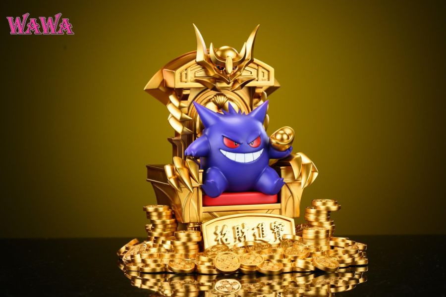【預購】WAWA 王座招財耿鬼 寶可夢 心蹤,shinzou,GK,雕像,公仔,玩具,模型,一番賞,GK模型,GK雕像
