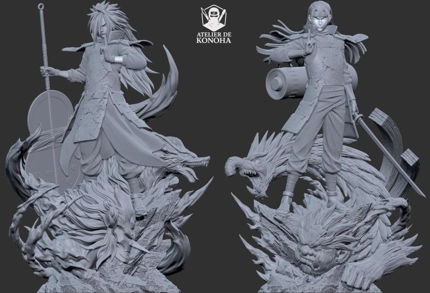 【預購】ATELIER DE KONOHA 柱間 斑 火影忍者 心蹤,shinzou,GK,雕像,公仔,玩具,模型,一番賞,GK模型,GK雕像