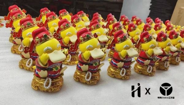 【海外現貨】HIHI×鴨鴨 發財可達鴨 寶可夢 心蹤,shinzou,GK,雕像,公仔,玩具,模型,一番賞,GK模型,GK雕像