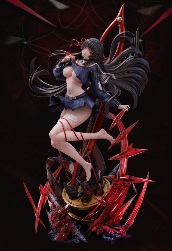 【預購】迷因 黑長直美少女時咲 千咲 鳴潮 心蹤,shinzou,GK,雕像,公仔,玩具,模型,一番賞,GK模型,GK雕像