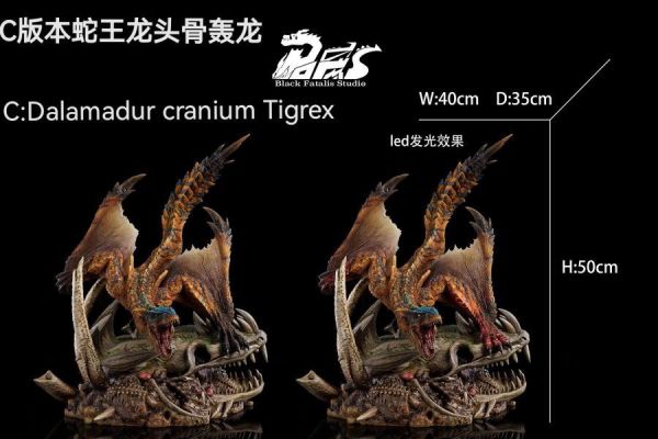 【預購】BlackFatalis 黑色命運 轟龍 魔物獵人 心蹤,shinzou,GK,雕像,公仔,玩具,模型,一番賞,GK模型,GK雕像