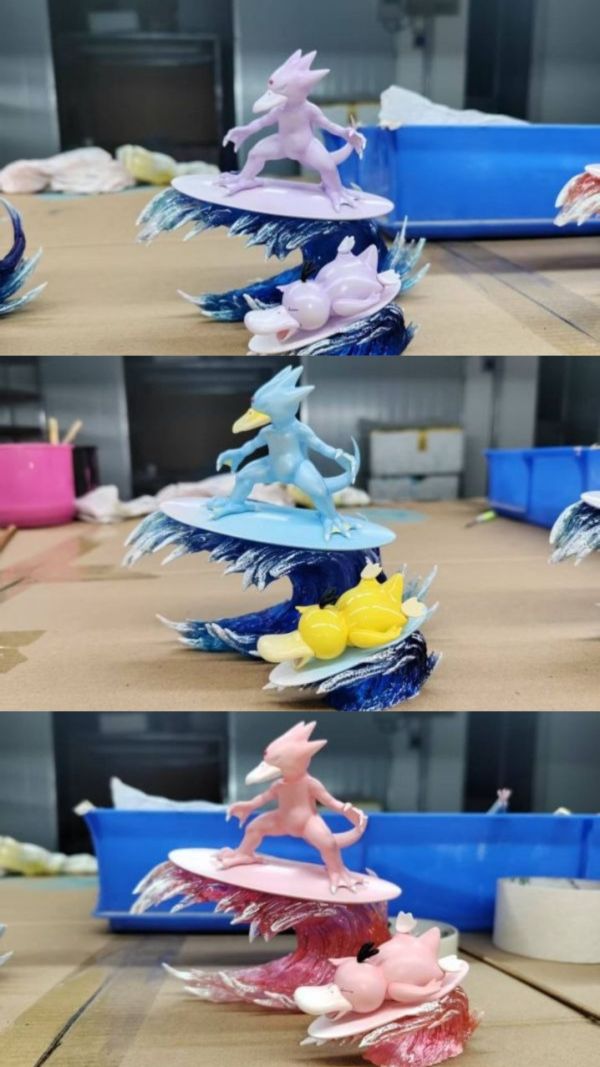 【預購】天冠工坊 可達鴨進化組 寶可夢 心蹤,shinzou,GK,雕像,公仔,玩具,模型,一番賞,GK模型,GK雕像