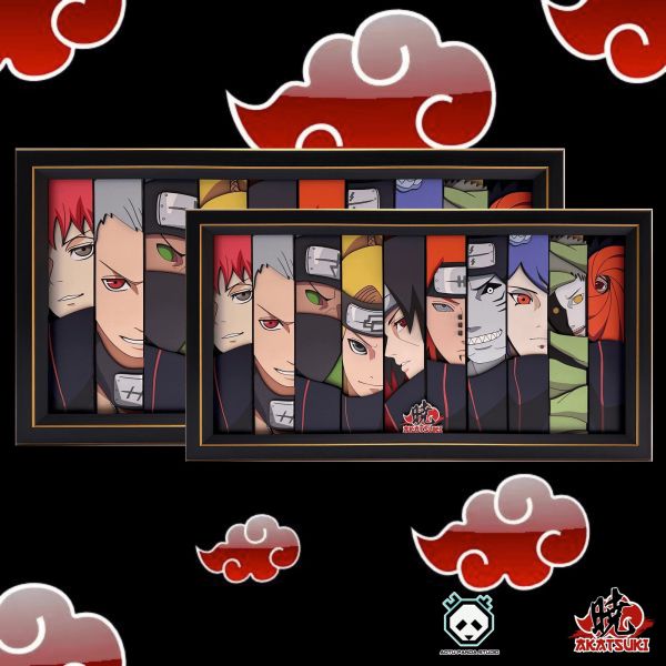 【海外現貨】凹凸Panda×Akatsuki 曉組織橫版 立體畫 裝飾畫 火影忍者 心蹤,shinzou,GK,雕像,公仔,玩具,模型,一番賞,GK模型,GK雕像