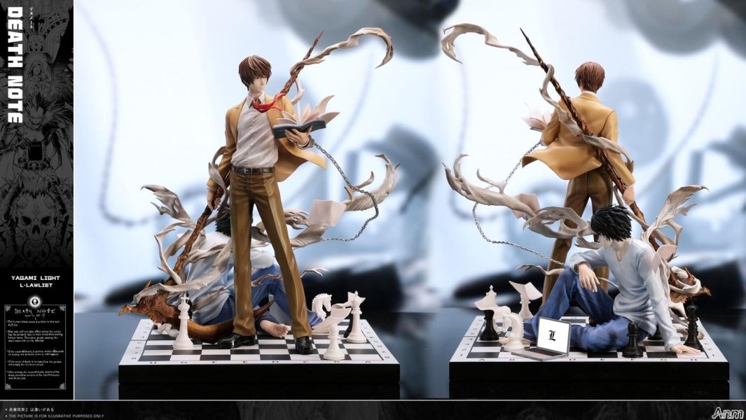 【預購】Anm 夜神月 L 死亡筆記本 心蹤,shinzou,GK,雕像,公仔,玩具,模型,一番賞,GK模型,GK雕像