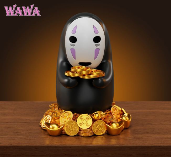 【預購】WAWA 招財無臉男 神隱少女 宮崎駿 心蹤,shinzou,GK,雕像,公仔,玩具,模型,一番賞,GK模型,GK雕像