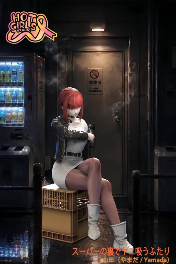 【預購】Hot Girls 山田小姐 躲在超市後門抽菸的兩人 心蹤,shinzou,GK,雕像,公仔,玩具,模型,一番賞,GK模型,GK雕像