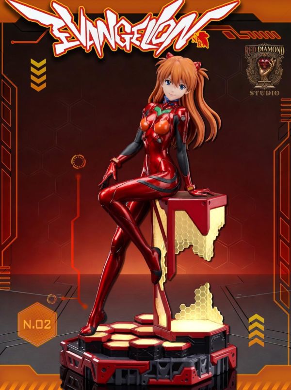 【預購】RED DIAMOND 明日香 EVA新世紀福音戰士 心蹤,shinzou,GK,雕像,公仔,玩具,模型,一番賞,GK模型,GK雕像