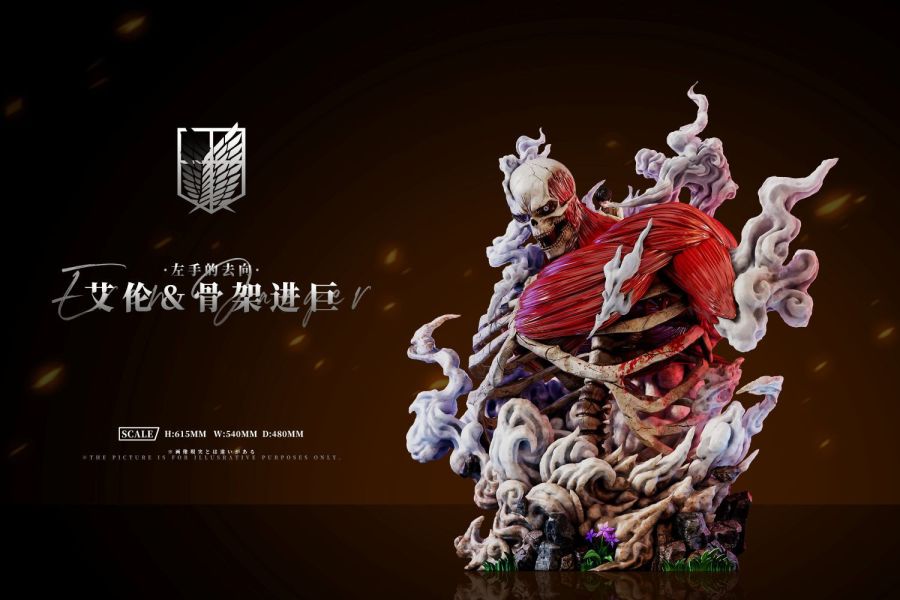 【預購】AZ艾助 左手的去向 艾連骨架 進擊的巨人 心蹤,shinzou,GK,雕像,公仔,玩具,模型,一番賞,GK模型,GK雕像