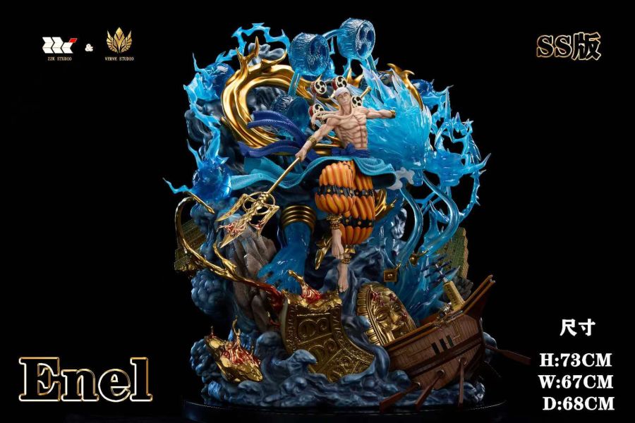 【預購】Zzk×Verve 雷神艾涅爾 海賊王 心蹤,shinzou,GK,雕像,公仔,玩具,模型,一番賞,GK模型,GK雕像