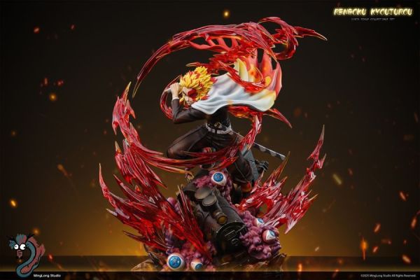 【預購】名龍 Minglong 炎柱 煉獄杏壽郎 鬼滅之刃 心蹤,shinzou,GK,雕像,公仔,玩具,模型,一番賞,GK模型,GK雕像