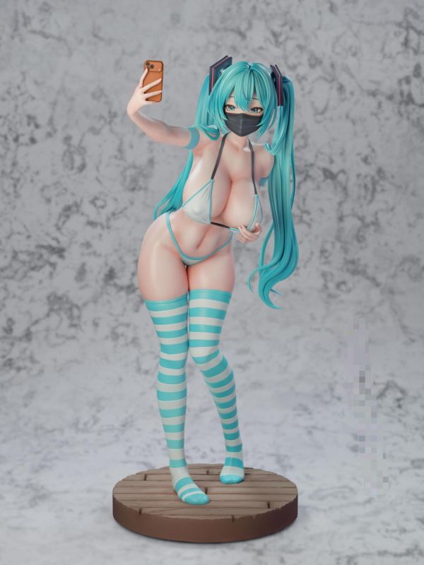 【預購】子夜 COSPALY少女01 初音未來 心蹤,shinzou,GK,雕像,公仔,玩具,模型,一番賞,GK模型,GK雕像