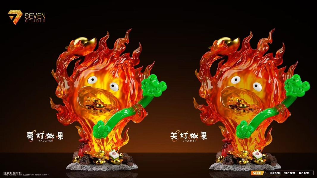 【預購】seven 招財如意卡西法 霍爾的移動城堡 宮崎駿 心蹤,shinzou,GK,雕像,公仔,玩具,模型,一番賞,GK模型,GK雕像