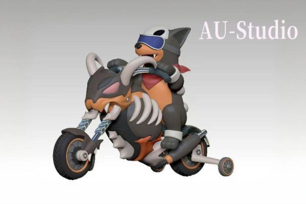 【預購】AU 摩托車戴魯比狗 寶可夢 心蹤,shinzou,GK,雕像,公仔,玩具,模型,一番賞,GK模型,GK雕像