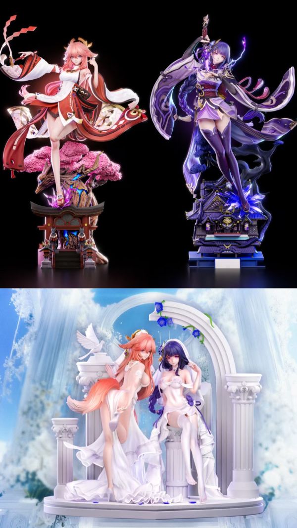 【預購】哈基米 ハキミ 雷電將軍 八重神子 原神 心蹤,shinzou,GK,雕像,公仔,玩具,模型,一番賞,GK模型,GK雕像