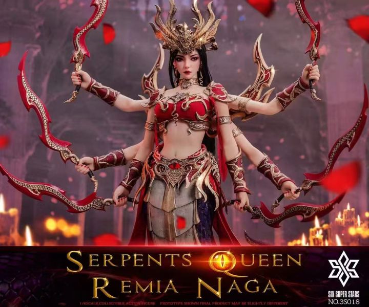 【預購】六芒星×3STOYS 蛇姬女王 蕾米婭 娜迦 可動人偶 心蹤,shinzou,GK,雕像,公仔,玩具,模型,一番賞,GK模型,GK雕像