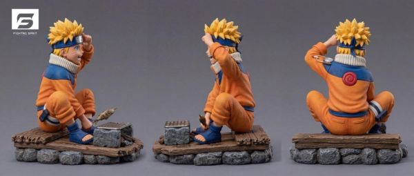 【預購】Fighting Sprit 童年鳴人吃烤魚 火影忍者 心蹤,shinzou,GK,雕像,公仔,玩具,模型,一番賞,GK模型,GK雕像