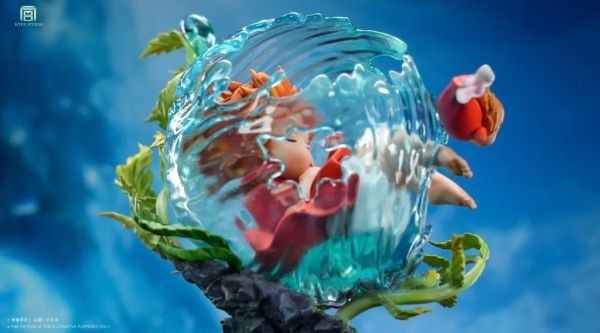 【預購】宮作坊 KYUU 睡夢金魚姬 崖上的波妞 宮崎駿 心蹤,shinzou,GK,雕像,公仔,玩具,模型,一番賞,GK模型,GK雕像