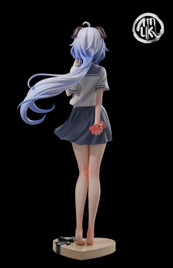 【預購】MoKu JK—表白甘雨 原神 心蹤,shinzou,GK,雕像,公仔,玩具,模型,一番賞,GK模型,GK雕像