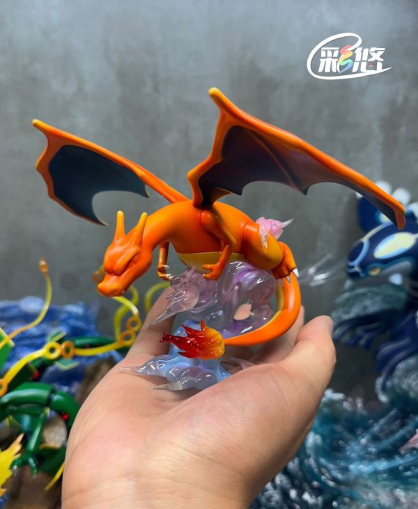 【預購】彩悠 小智王牌噴火龍 寶可夢 心蹤,shinzou,GK,雕像,公仔,玩具,模型,一番賞,GK模型,GK雕像