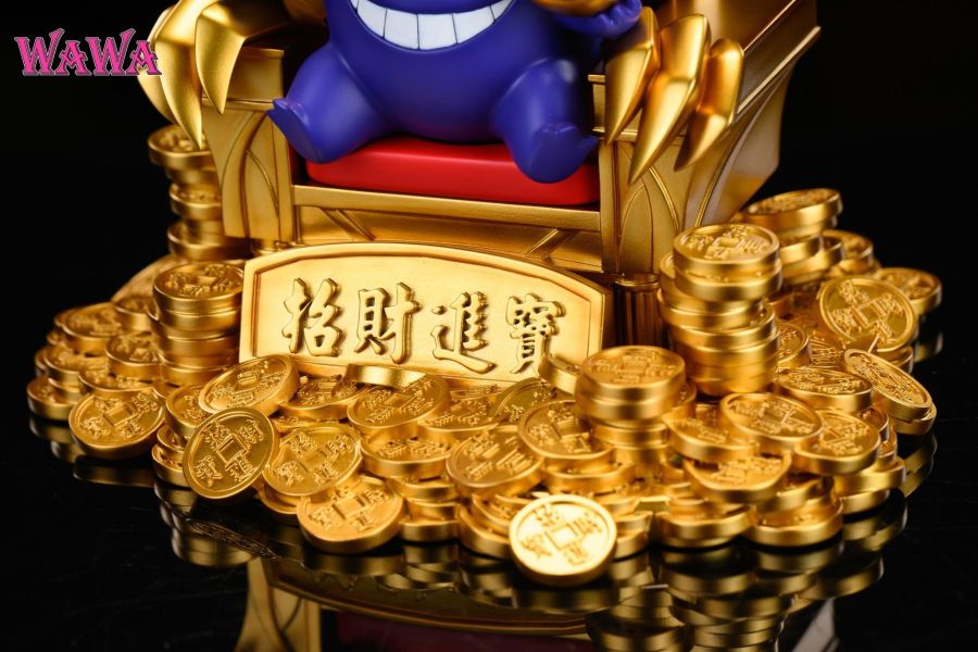 【預購】WAWA 王座招財耿鬼 寶可夢 心蹤,shinzou,GK,雕像,公仔,玩具,模型,一番賞,GK模型,GK雕像