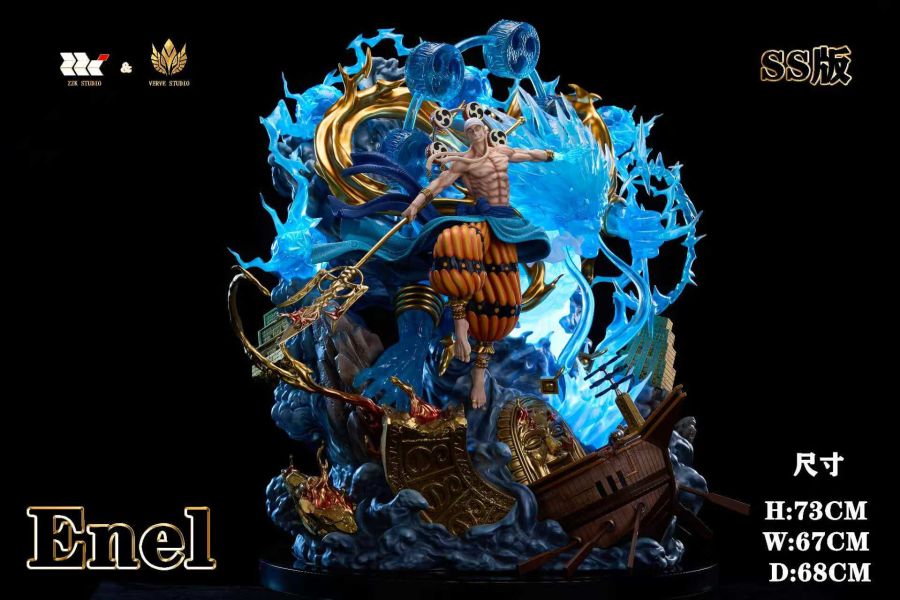 【預購】Zzk×Verve 雷神艾涅爾 海賊王 心蹤,shinzou,GK,雕像,公仔,玩具,模型,一番賞,GK模型,GK雕像