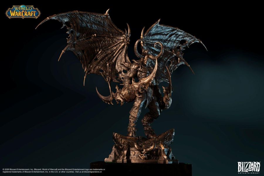 【預購】正版授權 HEX Collectibles 伊利丹·怒風 銅色 魔獸世界 心蹤,shinzou,GK,雕像,公仔,玩具,模型,一番賞,GK模型,GK雕像