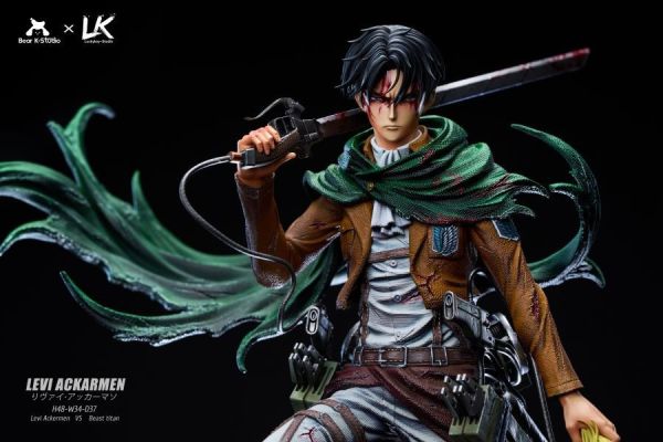 【預購】Bear K×LK 里維兵長 進擊的巨人 心蹤,shinzou,GK,雕像,公仔,玩具,模型,一番賞,GK模型,GK雕像