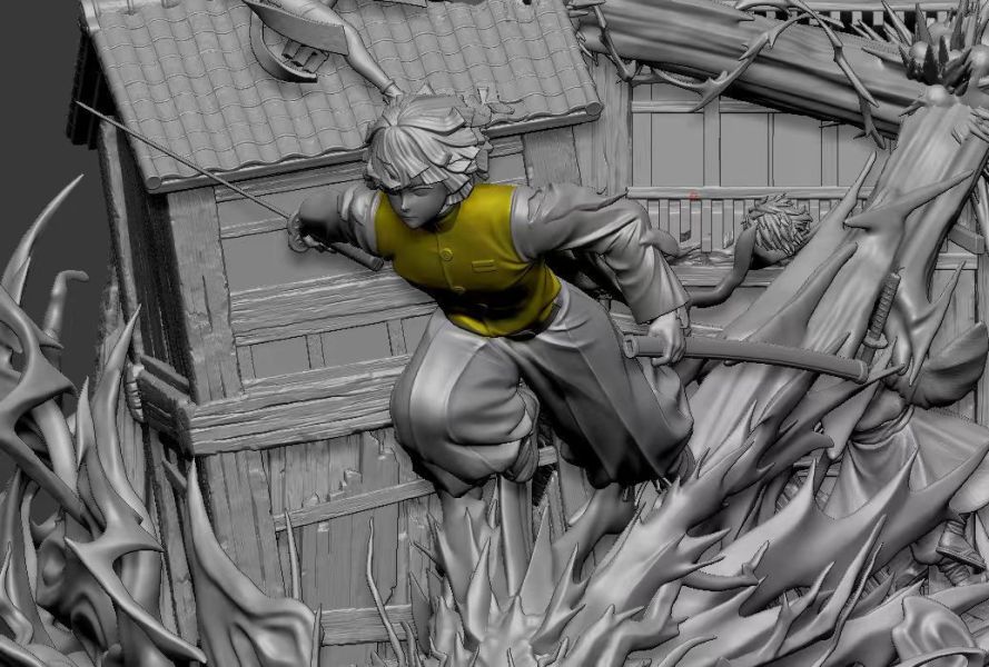 【預購】薪樓 雷—成長 我妻善逸 鬼滅之刃 心蹤,shinzou,GK,雕像,公仔,玩具,模型,一番賞,GK模型,GK雕像