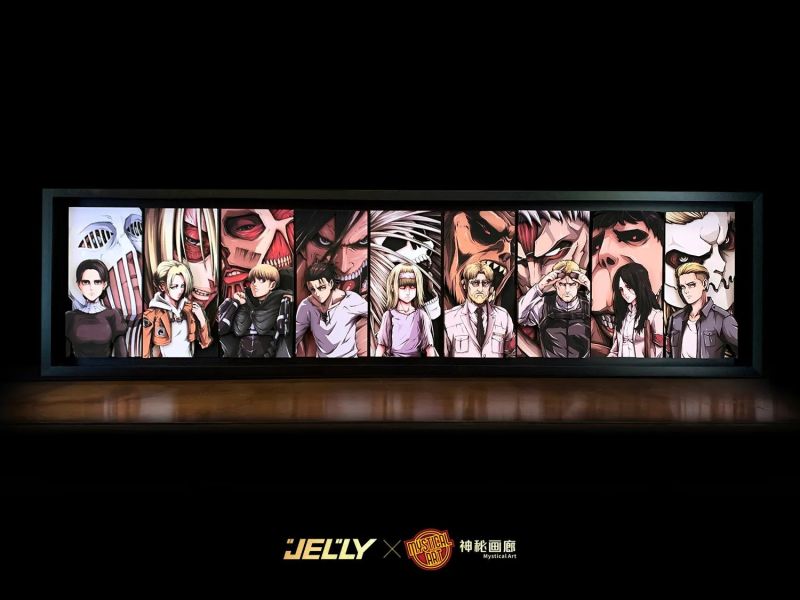【海外現貨】原畫師Jelly×神秘畫廊 九大巨人3D紙藝立體畫 進擊的巨人 心蹤,shinzou,GK,雕像,公仔,玩具,模型,一番賞,GK模型,GK雕像