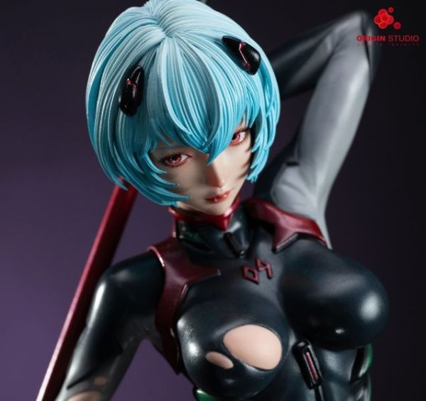 【預購】ORIGIN 綾波零 黑色戰鬥服 EVA新世紀福音戰士 心蹤,shinzou,GK,雕像,公仔,玩具,模型,一番賞,GK模型,GK雕像