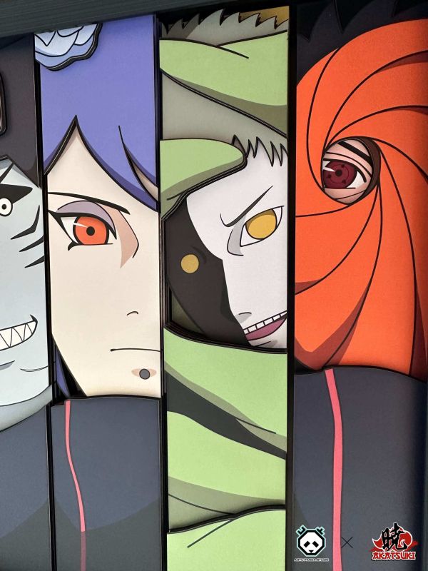 【海外現貨】凹凸Panda×Akatsuki 曉組織橫版 立體畫 裝飾畫 火影忍者 心蹤,shinzou,GK,雕像,公仔,玩具,模型,一番賞,GK模型,GK雕像