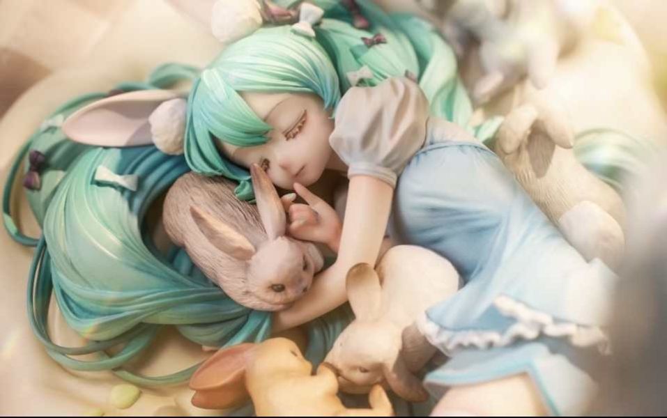 【預購】亮鏟塗裝 眠兔初音 初音未來 心蹤,shinzou,GK,雕像,公仔,玩具,模型,一番賞,GK模型,GK雕像