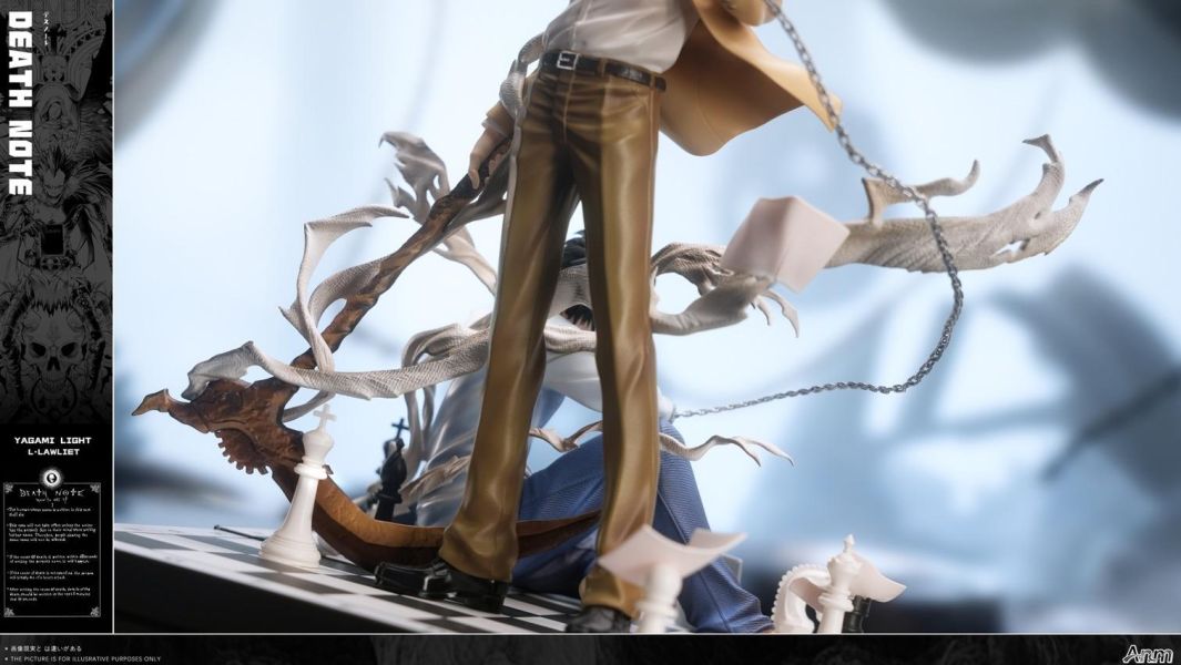 【預購】Anm 夜神月 L 死亡筆記本 心蹤,shinzou,GK,雕像,公仔,玩具,模型,一番賞,GK模型,GK雕像