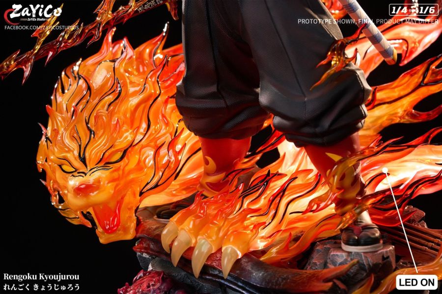 【預購】Zayico 炎柱 煉獄杏壽郎 鬼滅之刃 心蹤,shinzou,GK,雕像,公仔,玩具,模型,一番賞,GK模型,GK雕像