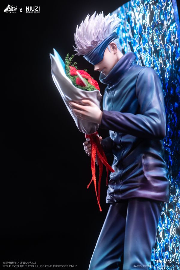 【預購】BLACK×NIUZI 牛子 捧花五條悟 咒術迴戰 心蹤,shinzou,GK,雕像,公仔,玩具,模型,一番賞,GK模型,GK雕像