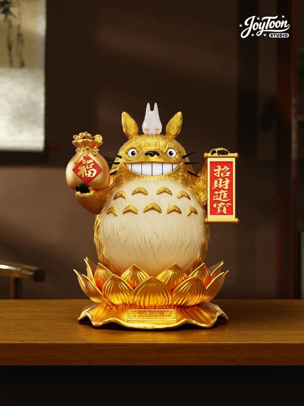 【預購】JoyToon 招財黃金龍貓 宮崎駿 心蹤,shinzou,GK,雕像,公仔,玩具,模型,一番賞,GK模型,GK雕像