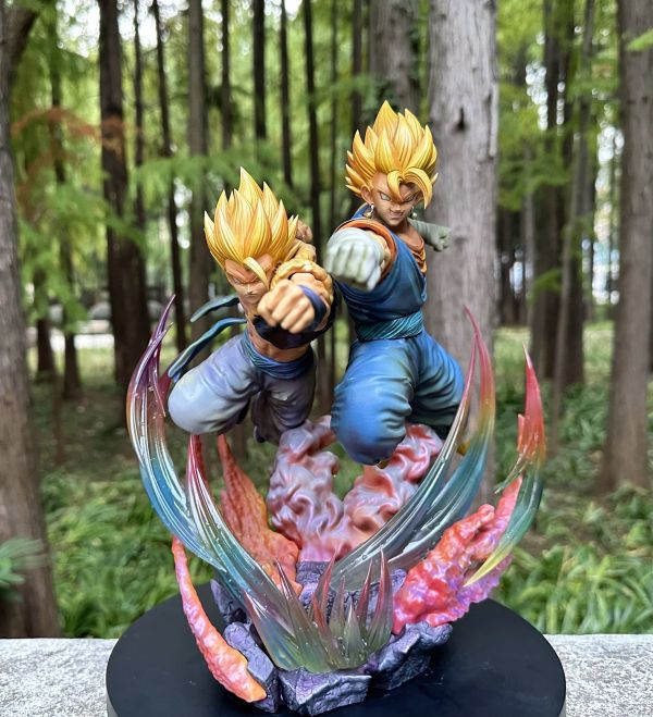 【預購】TG 天工開物 超藍出拳雙王悟吉塔 貝吉特 七龍珠 成品版 心蹤,shinzou,GK,雕像,公仔,玩具,模型,一番賞,GK模型,GK雕像