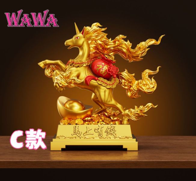 【預購】WAWA 招財烈焰馬 馬上有錢 寶可夢 心蹤,shinzou,GK,雕像,公仔,玩具,模型,一番賞,GK模型,GK雕像