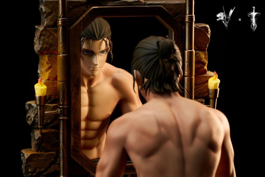 【預購】坐標×Damocles 照鏡艾連 進擊的巨人 心蹤,shinzou,GK,雕像,公仔,玩具,模型,一番賞,GK模型,GK雕像