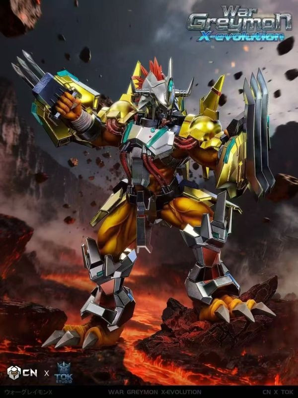 【預購】瘋巢 CN×TOK 戰鬥暴龍獸X抗體 數碼寶貝 心蹤,shinzou,GK,雕像,公仔,玩具,模型,一番賞,GK模型,GK雕像