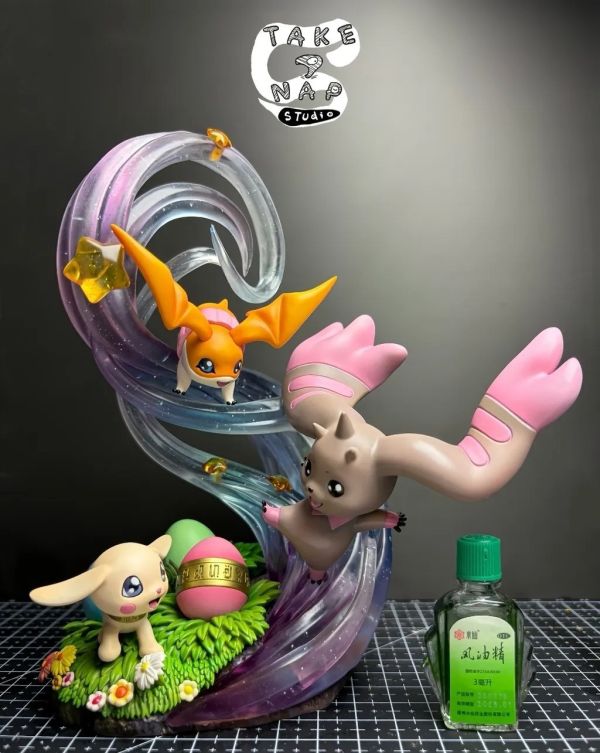 【預購】Take A Nap 三大天使 成長期版 數碼寶貝 心蹤,shinzou,GK,雕像,公仔,玩具,模型,一番賞,GK模型,GK雕像