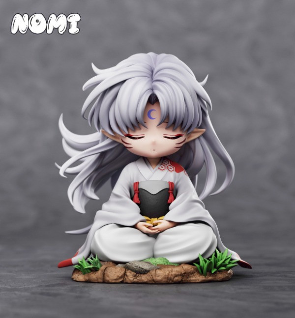 【預購】nomi Q版坐姿殺生丸 犬夜叉 心蹤,shinzou,GK,雕像,公仔,玩具,模型,一番賞,GK模型,GK雕像