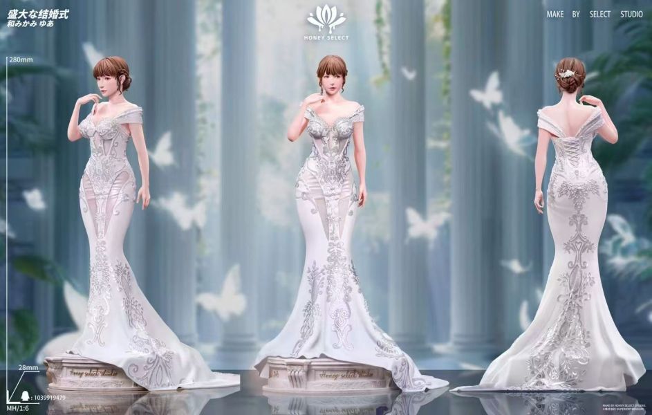 【預購】正版授權 Honey select 三上悠亞《純白謝禮》 心蹤,shinzou,GK,雕像,公仔,玩具,模型,一番賞,GK模型,GK雕像