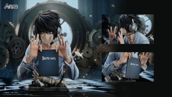 【預購】Anm 1/3胸像 L 死亡筆記本 心蹤,shinzou,GK,雕像,公仔,玩具,模型,一番賞,GK模型,GK雕像