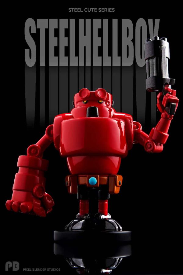 【預購】Pixel blender PB Steelhellboy 鋼鐵萌新 心蹤,shinzou,GK,雕像,公仔,玩具,模型,一番賞,GK模型,GK雕像
