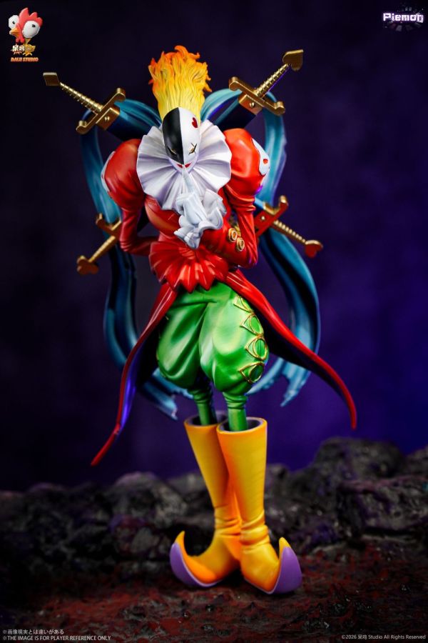 【預購】呆雞社 黑暗四天王 小丑皇 站姿 數碼寶貝 心蹤,shinzou,GK,雕像,公仔,玩具,模型,一番賞,GK模型,GK雕像