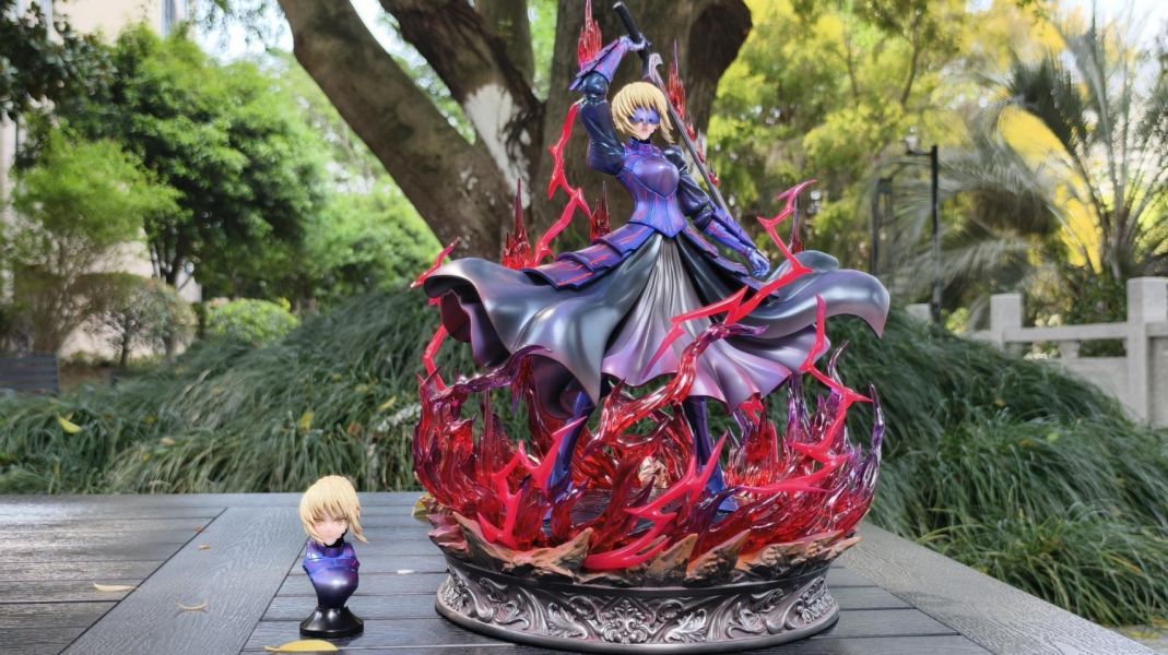 【預購】幕天 saber黑化亞瑟王 Fate 心蹤,shinzou,GK,雕像,公仔,玩具,模型,一番賞,GK模型,GK雕像